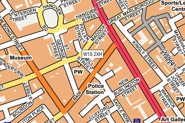 W1S 2XH map - OS OpenMap – Local (Ordnance Survey)