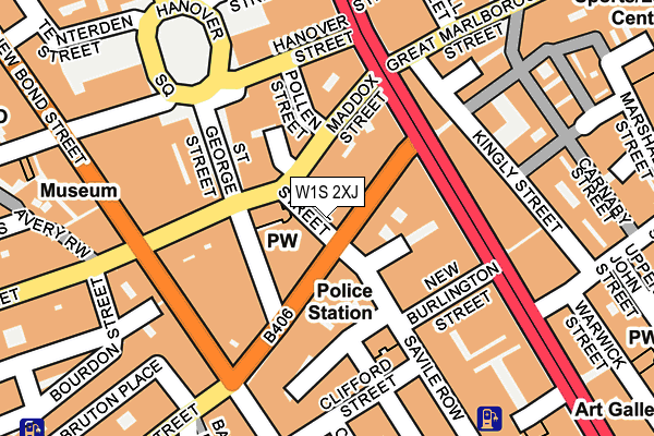 W1S 2XJ map - OS OpenMap – Local (Ordnance Survey)