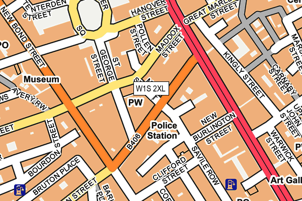 W1S 2XL map - OS OpenMap – Local (Ordnance Survey)