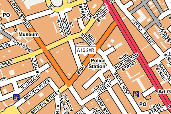 W1S 2XR map - OS OpenMap – Local (Ordnance Survey)
