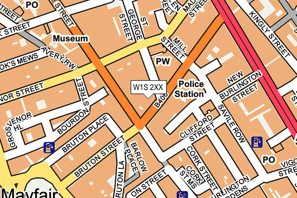 W1S 2XX map - OS OpenMap – Local (Ordnance Survey)