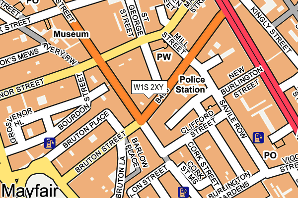 W1S 2XY map - OS OpenMap – Local (Ordnance Survey)