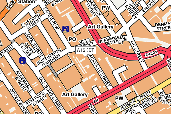 W1S 3DT map - OS OpenMap – Local (Ordnance Survey)