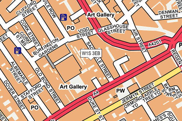W1S 3EB map - OS OpenMap – Local (Ordnance Survey)