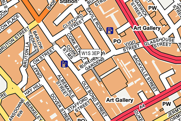 W1S 3EP map - OS OpenMap – Local (Ordnance Survey)