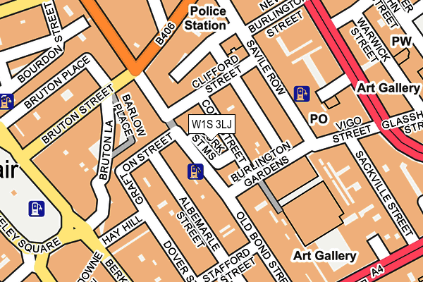 W1S 3LJ map - OS OpenMap – Local (Ordnance Survey)