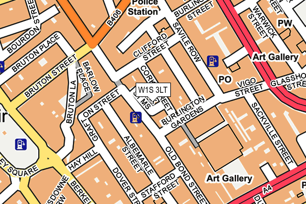 W1S 3LT map - OS OpenMap – Local (Ordnance Survey)
