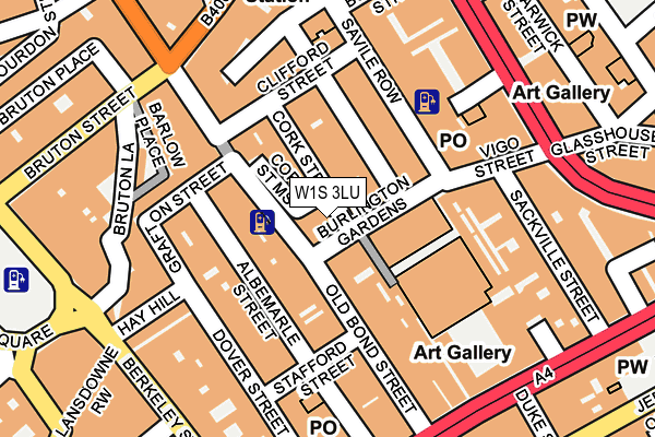 W1S 3LU map - OS OpenMap – Local (Ordnance Survey)