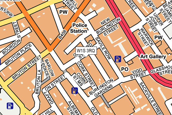 W1S 3RQ map - OS OpenMap – Local (Ordnance Survey)