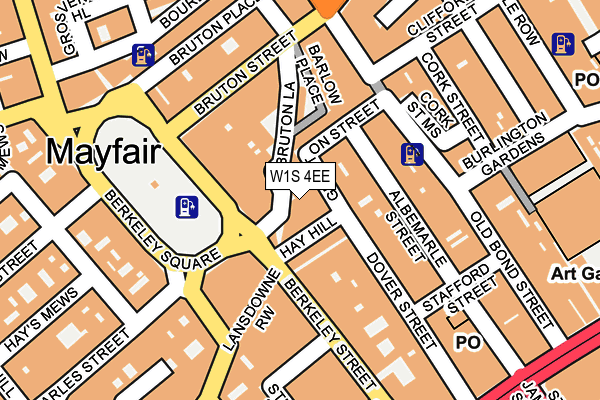 W1S 4EE map - OS OpenMap – Local (Ordnance Survey)