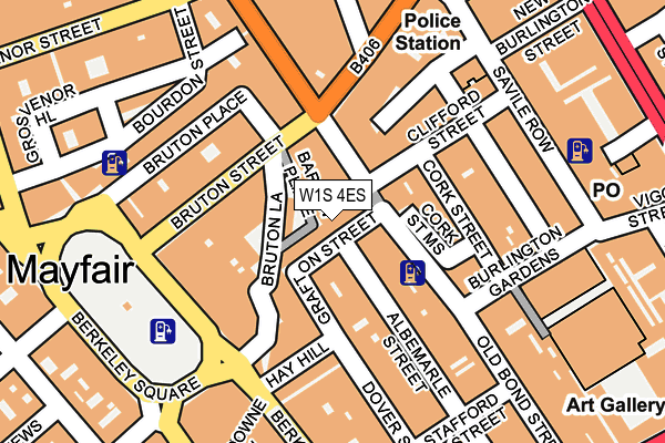 W1S 4ES map - OS OpenMap – Local (Ordnance Survey)