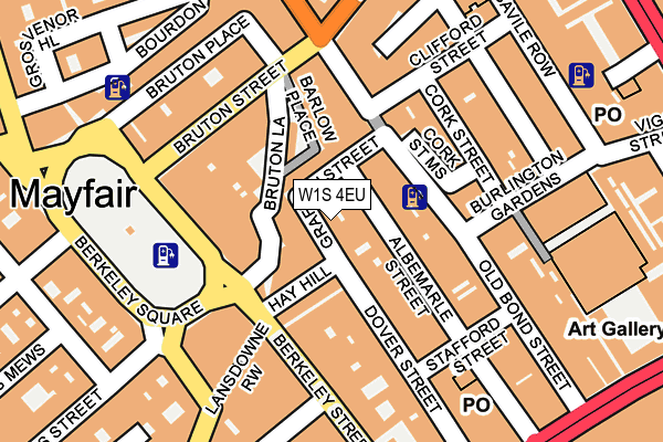 W1S 4EU map - OS OpenMap – Local (Ordnance Survey)