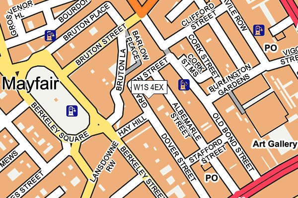 W1S 4EX map - OS OpenMap – Local (Ordnance Survey)