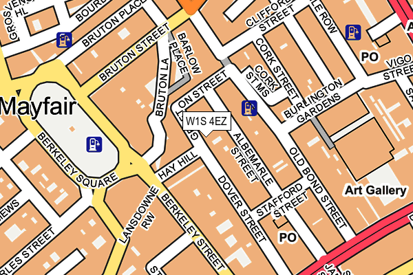 W1S 4EZ map - OS OpenMap – Local (Ordnance Survey)