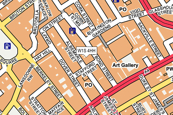 W1S 4HH map - OS OpenMap – Local (Ordnance Survey)