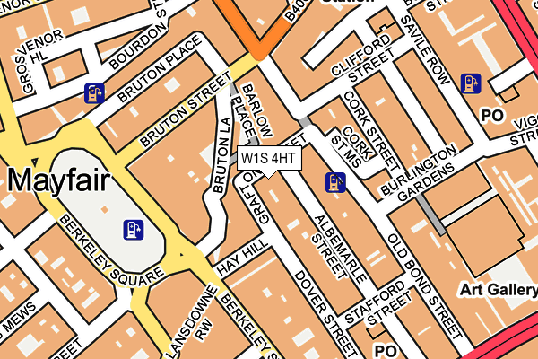 W1S 4HT map - OS OpenMap – Local (Ordnance Survey)