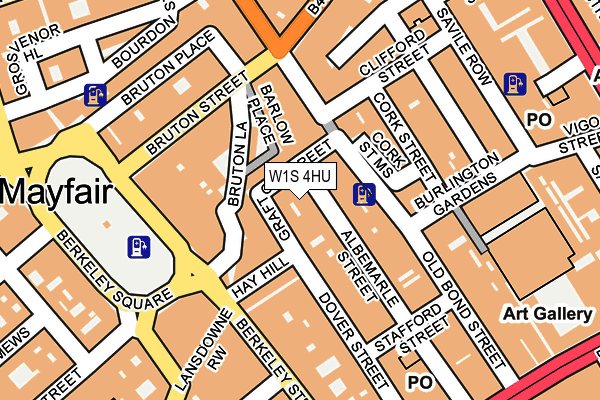 W1S 4HU map - OS OpenMap – Local (Ordnance Survey)