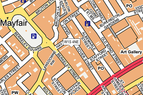 W1S 4NE map - OS OpenMap – Local (Ordnance Survey)