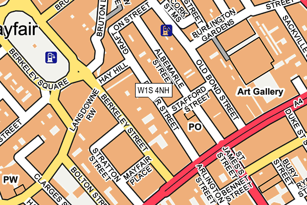 W1S 4NH map - OS OpenMap – Local (Ordnance Survey)