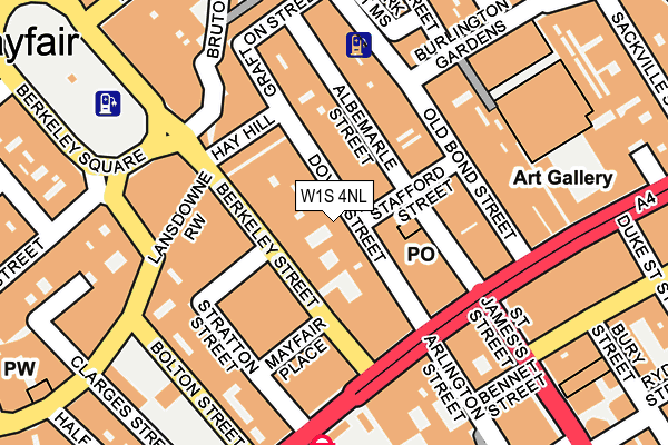W1S 4NL map - OS OpenMap – Local (Ordnance Survey)