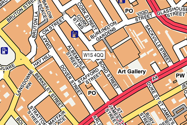 W1S 4QQ map - OS OpenMap – Local (Ordnance Survey)