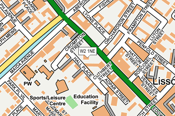 W2 1NE map - OS OpenMap – Local (Ordnance Survey)