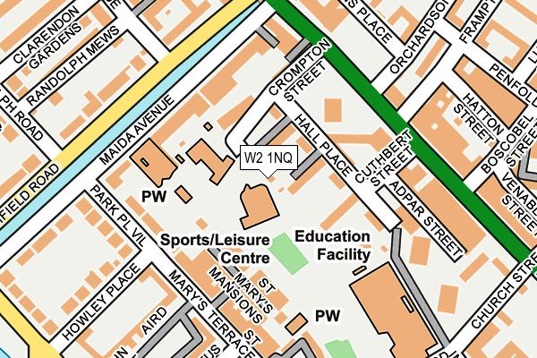 W2 1NQ map - OS OpenMap – Local (Ordnance Survey)