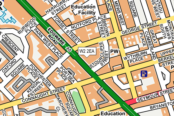 W2 2EA map - OS OpenMap – Local (Ordnance Survey)