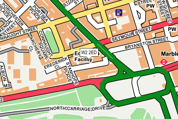 W2 2ED map - OS OpenMap – Local (Ordnance Survey)