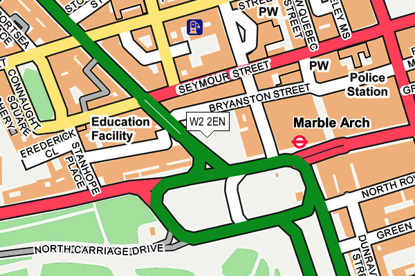 W2 2EN map - OS OpenMap – Local (Ordnance Survey)