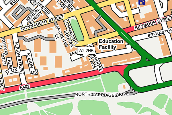 W2 2HB map - OS OpenMap – Local (Ordnance Survey)