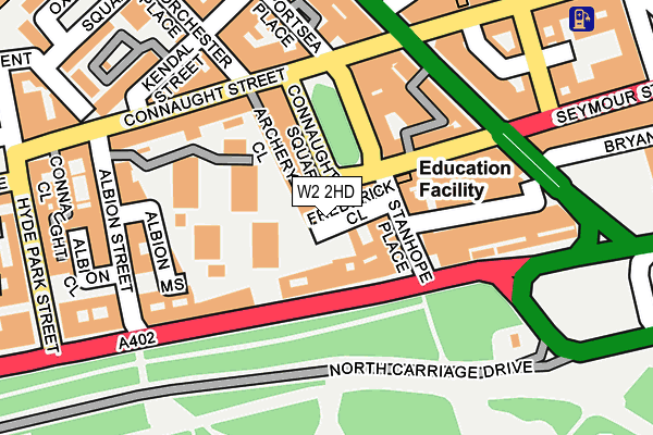 W2 2HD map - OS OpenMap – Local (Ordnance Survey)