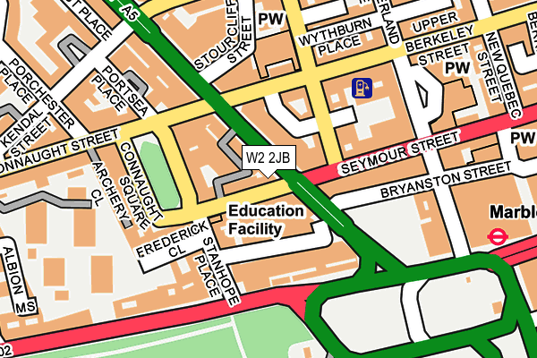 W2 2JB map - OS OpenMap – Local (Ordnance Survey)