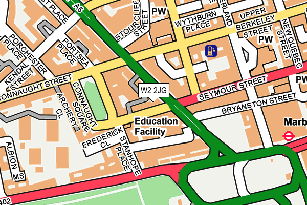 W2 2JG map - OS OpenMap – Local (Ordnance Survey)