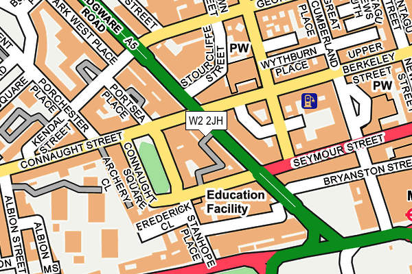 W2 2JH map - OS OpenMap – Local (Ordnance Survey)