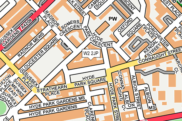 W2 2JP map - OS OpenMap – Local (Ordnance Survey)