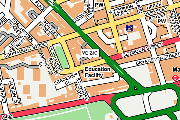 W2 2JQ map - OS OpenMap – Local (Ordnance Survey)