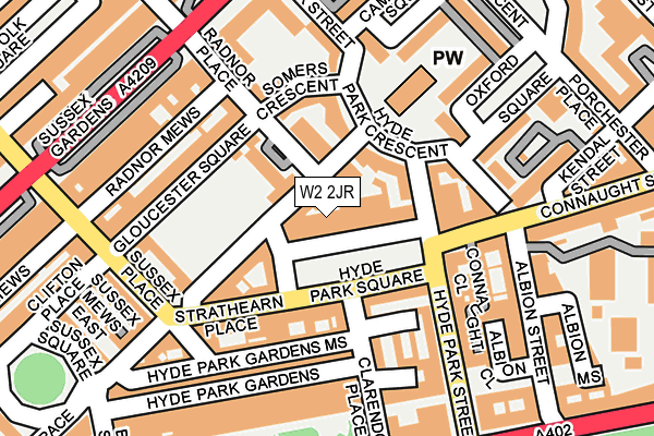 W2 2JR map - OS OpenMap – Local (Ordnance Survey)
