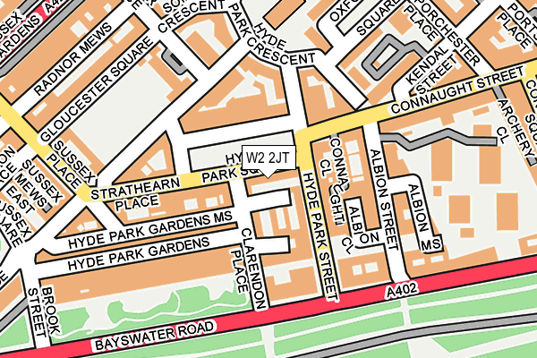 W2 2JT map - OS OpenMap – Local (Ordnance Survey)