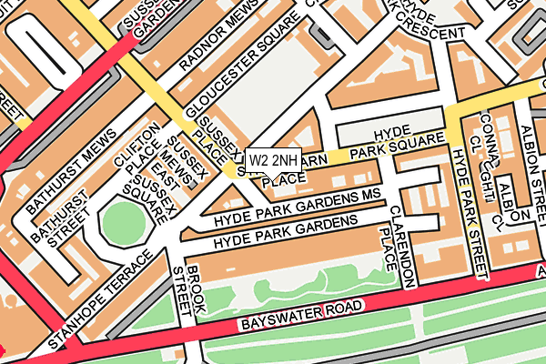 W2 2NH map - OS OpenMap – Local (Ordnance Survey)