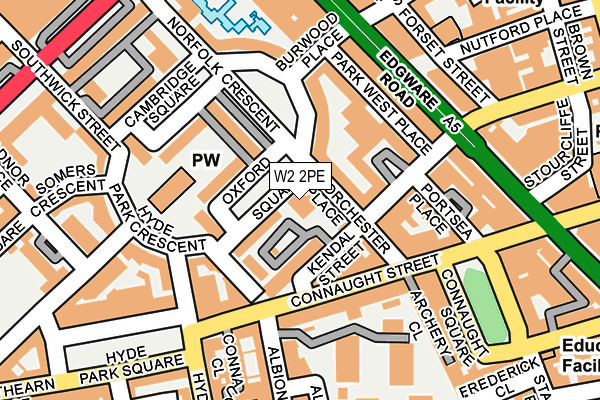 W2 2PE map - OS OpenMap – Local (Ordnance Survey)