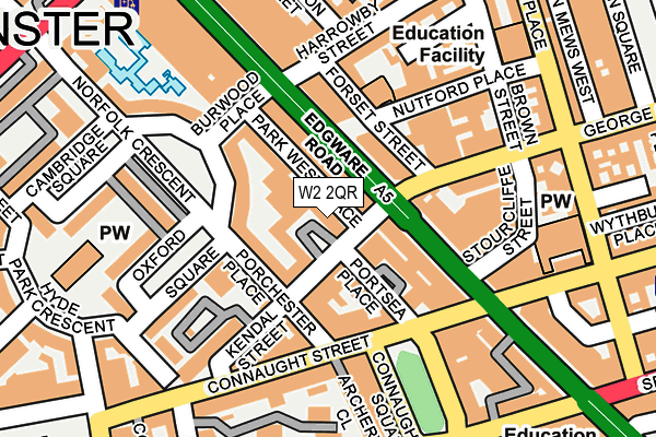 W2 2QR map - OS OpenMap – Local (Ordnance Survey)