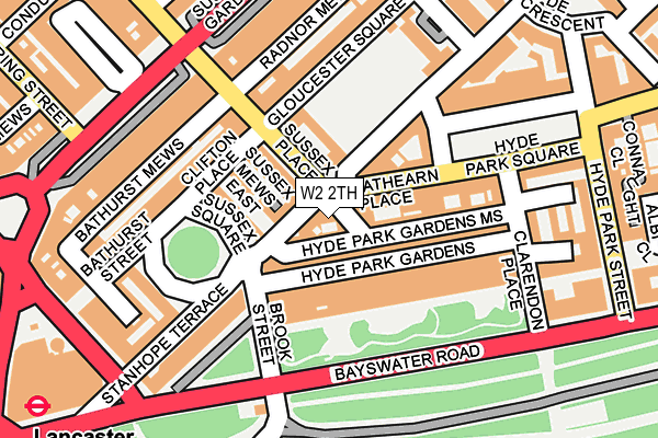 W2 2TH map - OS OpenMap – Local (Ordnance Survey)