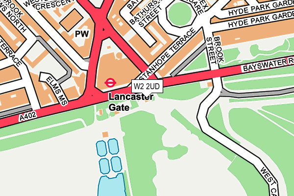 W2 2UD map - OS OpenMap – Local (Ordnance Survey)