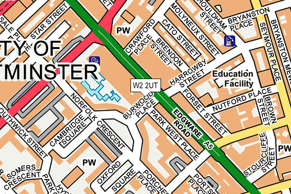 W2 2UT map - OS OpenMap – Local (Ordnance Survey)