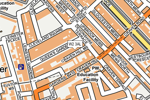 W2 3AL map - OS OpenMap – Local (Ordnance Survey)