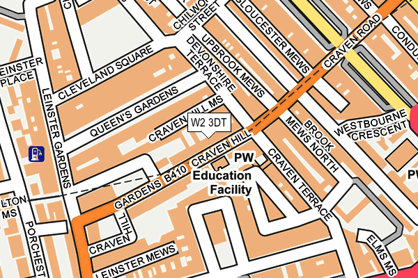 W2 3DT map - OS OpenMap – Local (Ordnance Survey)