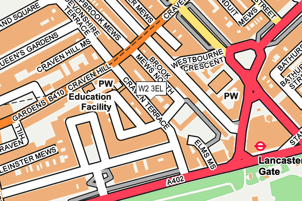 W2 3EL map - OS OpenMap – Local (Ordnance Survey)