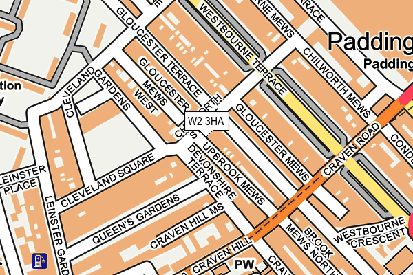 W2 3HA map - OS OpenMap – Local (Ordnance Survey)