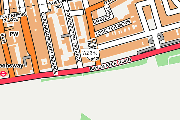 W2 3HJ map - OS OpenMap – Local (Ordnance Survey)